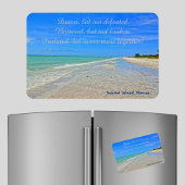 Sanibel Island Beach Florida Vor Hurrikan Ian Magnet