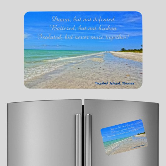 Sanibel Island Beach Florida Vor Hurrikan Ian Magnet