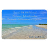 Sanibel Island Beach Florida Vor Hurrikan Ian Magnet (Horizontal)