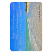 Sanibel Island Beach Florida Vor Hurrikan Ian Magnet (Vertikal)