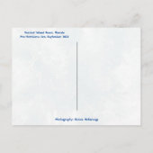 Sanibel Island Beach Florida Vor Hurrikan Ian Postkarte (Rückseite)