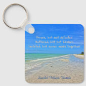 Sanibel Island Beach Florida Vor Hurrikan Ian Schlüsselanhänger (Vorderseite)