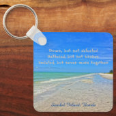 Sanibel Island Beach Florida Vor Hurrikan Ian Schlüsselanhänger (Vorderseite)