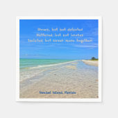 Sanibel Island Beach Florida Vor Hurrikan Ian Serviette (Vorderseite)