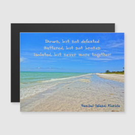 Sanibel Island Beach Hurrikan Ian Magnetic Card Magnetkarte