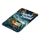 Sanibel Island Beach Vintag Magnet (Linke Seite)