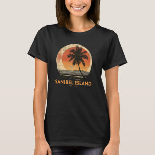 Sanibel Island FL Florida Palm Trees Sunset Beach T-Shirt