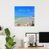 Sanibel Island Florida Beach mit Fall Pumpkins Poster (Heimbüro)