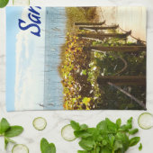 Sanibel Island Florida Beach Ocean Geschirrtuch (Gefaltet)