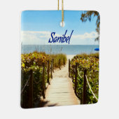 Sanibel Island Florida Beach Ocean Keramikornament (Rechts)