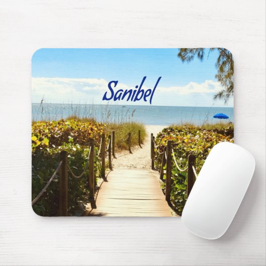 Sanibel Island Florida Beach Ocean Mousepad (Mit Mouse)