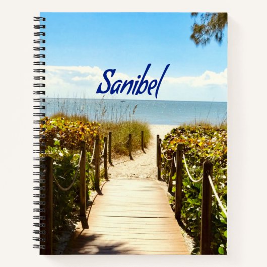 Sanibel Island Florida Beach Ocean Notizblock (Vorderseite)