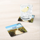 Sanibel Island Florida Beach Ocean Rechteckiger Pappuntersetzer (Vor Ort)