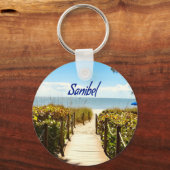 Sanibel Island Florida Beach Ocean Schlüsselanhänger (Vorderseite)