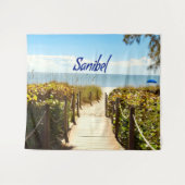 Sanibel Island Florida Beach Ocean Wandteppich (Vorderseite (Horizontal))