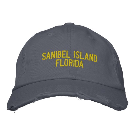 Sanibel Island, Florida, bestickte Cap Bestickte Baseballkappe (Vorderseite)