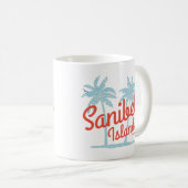 Sanibel Island Florida Coral Ocean Souvenir Kaffeetasse (VorderseiteRechts)