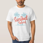 Sanibel Island Florida Coral Ocean Souvenir T-Shirt (Vorderseite)