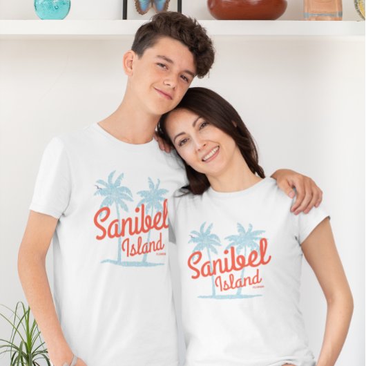 Sanibel Island Florida Coral Ocean Souvenir T-Shirt