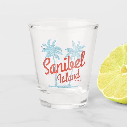 Sanibel Island Florida Golf Coast Souvenir Schnapsglas (Vorderseite)