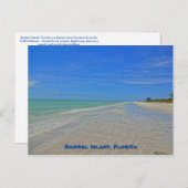 Sanibel Island Florida - Golf von Mexiko-Küstenlin Postkarte (Vorne/Hinten)
