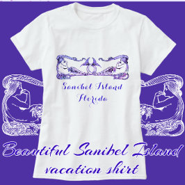 Sanibel Island Florida Hübsch Art Deco Mermaids T-Shirt