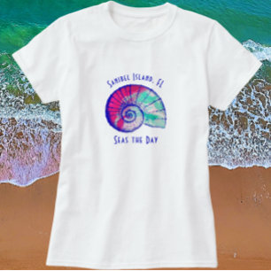 Sanibel Island Florida Hübsch Seashell T-Shirt