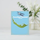 Sanibel Island Florida Karte (Stehend Vorderseite)