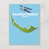 Sanibel Island Florida Karte (Vorderseite)