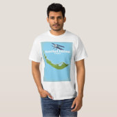 Sanibel Island Florida Karte T-Shirt (Vorne ganz)