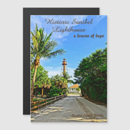Sanibel Island Florida Lighthouse Beacon of Hope Magnetkarte