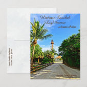 Sanibel Island Florida Lighthouse Beacon of Hope Postkarte (Vorne/Hinten)