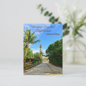 Sanibel Island Florida Lighthouse Beacon of Hope Postkarte (Stehend Vorderseite)