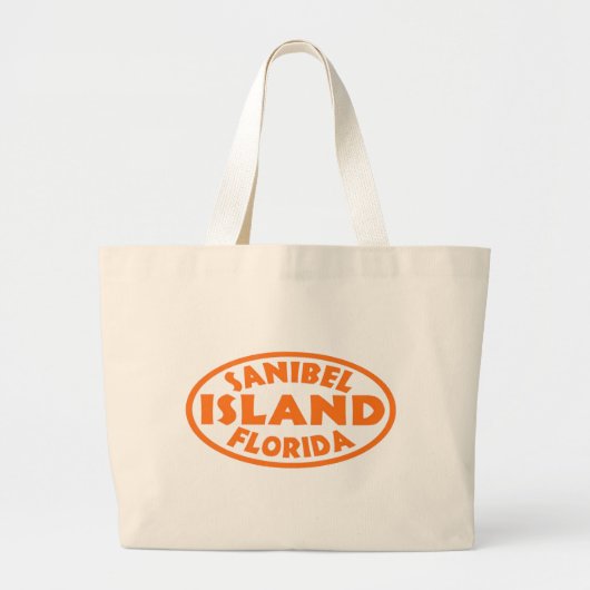 Sanibel Island Florida Oval Jumbo Stoffbeutel (Vorne)