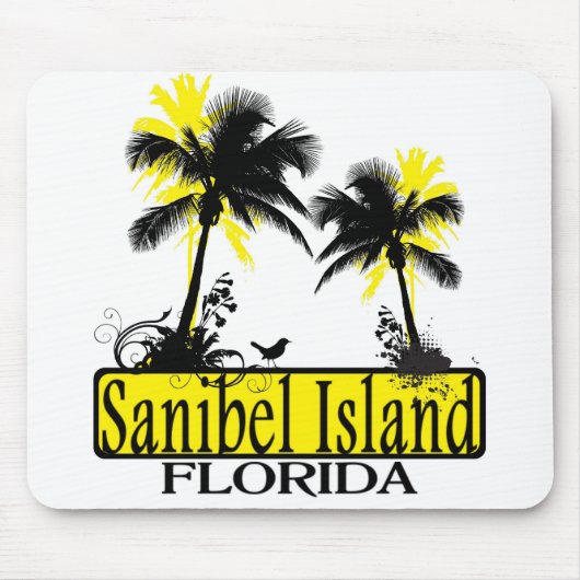Sanibel Island Florida Palmenmousepad Mousepad (Vorne)