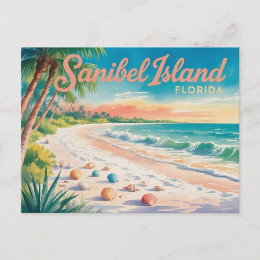 Sanibel Island Florida Postkarte (Vorderseite)