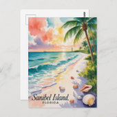 Sanibel Island Florida Postkarte (Vorne/Hinten)