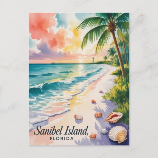 Sanibel Island Florida Postkarte (Vorderseite)
