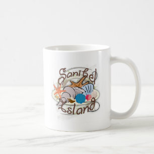 Sanibel Island Florida seashell design Kaffeetasse