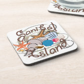Sanibel Island Florida seashell design Untersetzer (Linke Seite)
