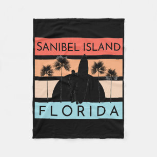 Sanibel Island Florida Strand Surfen Sommerferien Fleecedecke