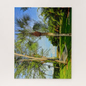 Sanibel Island Florida Tropical Hammock Palm Trees Puzzle (Vertikal)