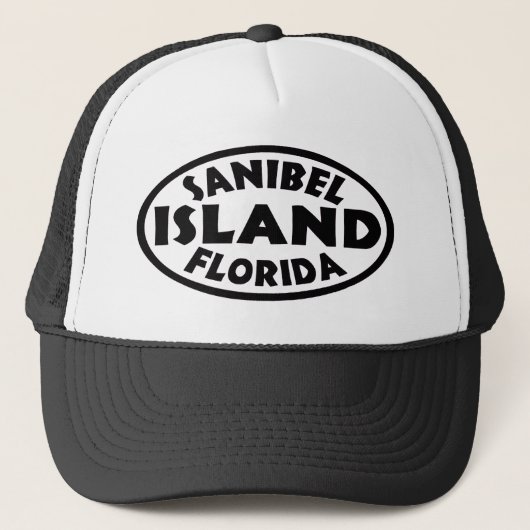Sanibel Island Florida Truckerkappe (Vorderseite)