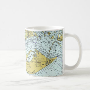 Sanibel Island Florida Vintage-Karte Kaffeetasse