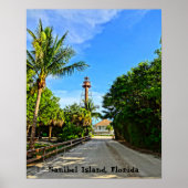 Sanibel Island Lighthouse Florida Golf Coast Poster (Vorne)
