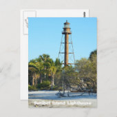 Sanibel Island Lighthouse - Florida Postcard Postkarte (Vorne/Hinten)