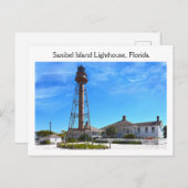 Sanibel Island Lighthouse, Florida Postkarte (Vorne/Hinten)