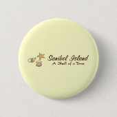 Sanibel Island Muscheln Button (Vorderseite)