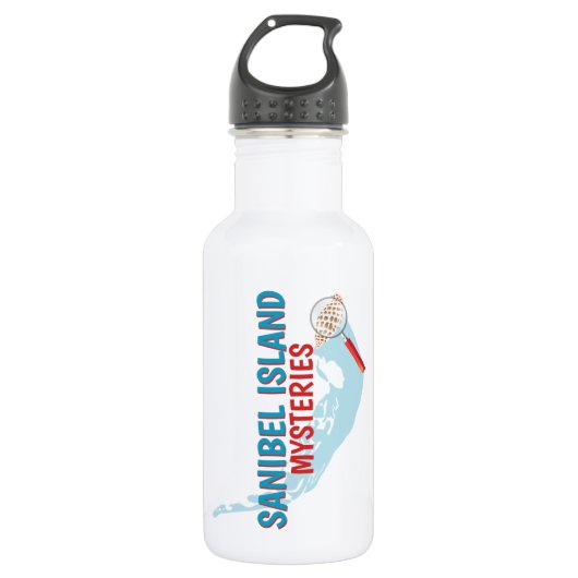 Sanibel Island Mysteries 18 oz. Wasserflasche (Vorderseite)