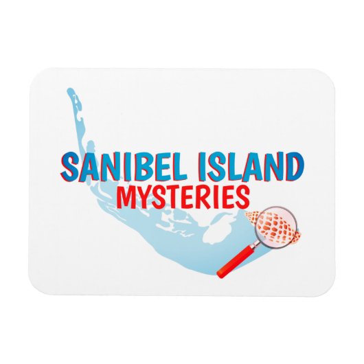 Sanibel Island Mysteries Kühlschrank Magnet (Horizontal)